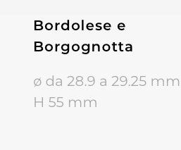 misure bordolese e borgognotta